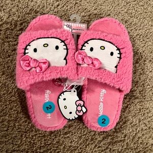 Hello Kitty Girls Cozy Slide Slippers